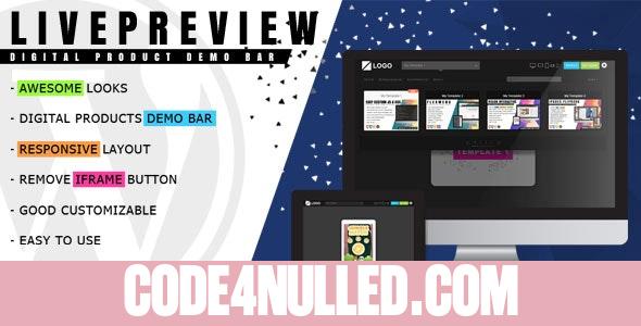 LivePreview v1.2.1- Theme Demo Bar for WordPress