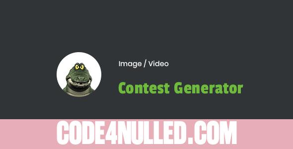Image / Video Contest Generator Wordpress Plugin v1.0