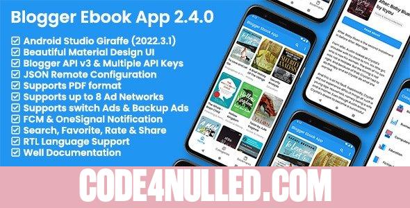 Blogger Ebook App v2.4.0 - Blogger API v3