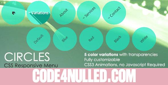 Circles Responsive Menu