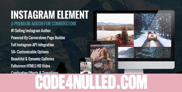 Instagram Element - Cornerstone Element for Wordpress