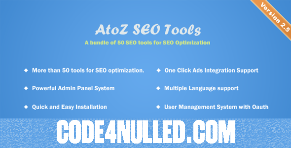 AtoZ SEO Tools v2.5 - Search Engine Optimization Tools