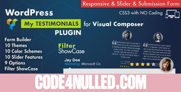 Testimonials Showcase v4.0 - for Visual Composer Plugin