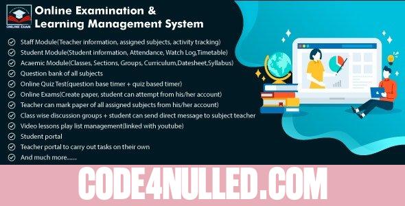 Online Exam and Learning Management System v2.5