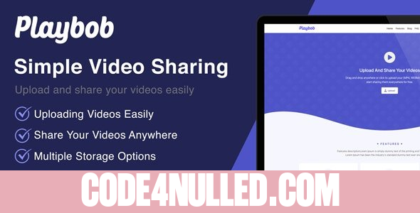 Playbob v1.1 - Simple Video Sharing - nulled