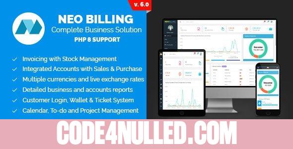 Neo Billing v8.0 - Accounting, Invoicing And CRM Software - nulled