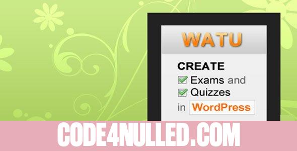 WatuPro v6.4.2 - Premium WordPress Plugin To Create Exams, Tests and Quizzes