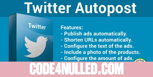 Twitter autopost - Prestashop Plugin