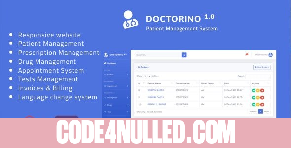 Doctorino v1.0 - Doctor Chamber Management System