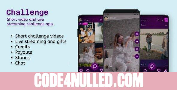 Challenge v1.1.8 - (IOS and Android) - Videos, Livestreaming with 2 participants, Audio room (9 broadcasters)