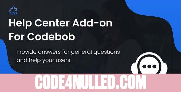 Help Center For Codebob v1.0