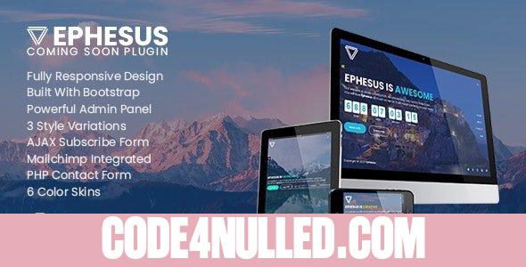 Ephesus v1.3 - Creative Coming Soon WordPress Plugin
