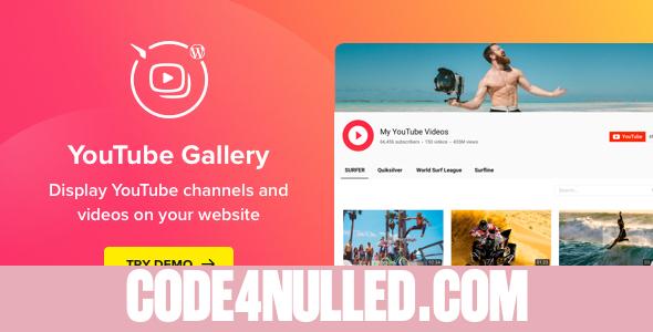 YouTube Plugin v3.4.0 – WordPress YouTube Gallery