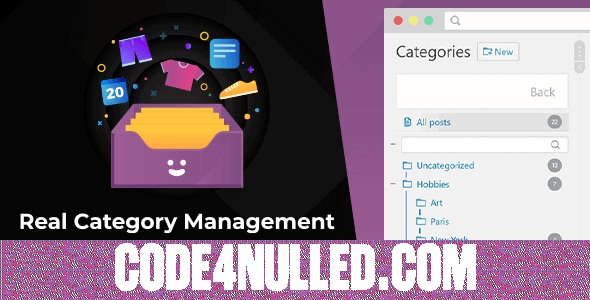 WordPress Real Category Management v3.4.0 - Content Management in Category Folders with WooCommerce Support