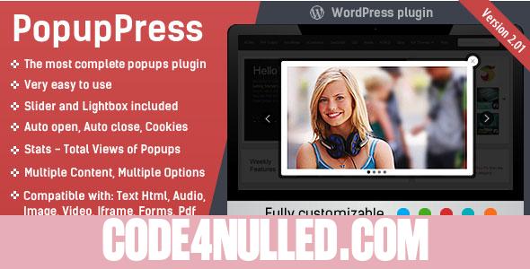 PopupPress v2.1.8 - Popups with Slider & Lightbox for WP