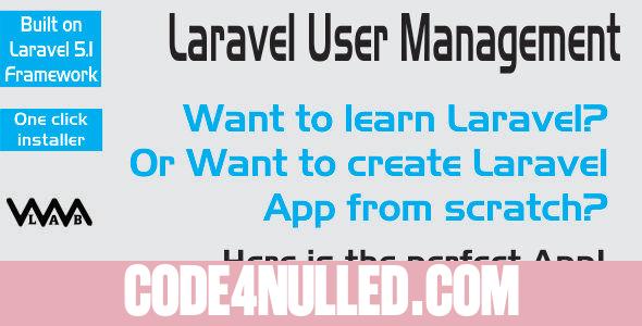 Laravel User Manager - Create L5 project with ease