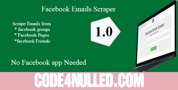 Facebook Groups /Pages/ Profiles Emails Scraper 1.1