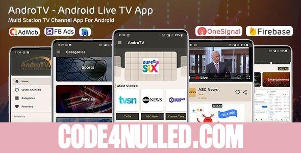 AndroTV v1.0 - Android Multiple TV Channels App (Live Streaming)