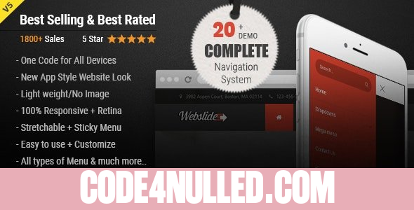 Web Slide v5.5 - Responsive Mega Menu for Bootstrap 3+