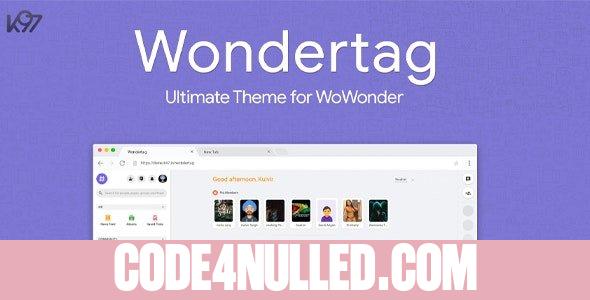 Wondertag v1.5 - The Ultimate WoWonder Theme