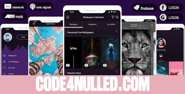 Pro 4K Wallpaper 2022 & Photo Editor System - AdMob & Facebook Bidding Ad & Push Notifications v5.0