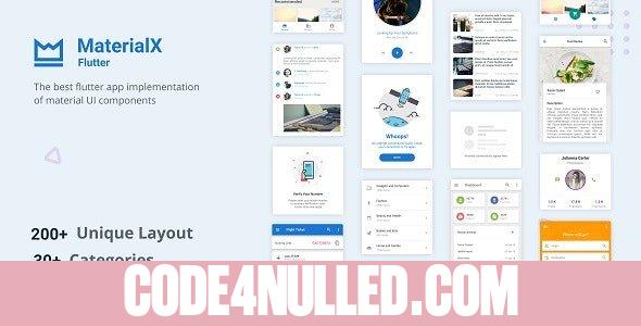 MaterialX Flutter v2.3 - Flutter Material Design UI Components