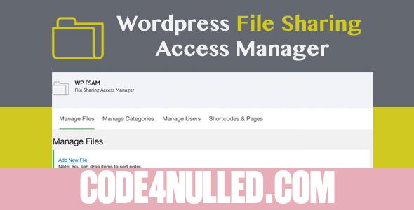 WP FSAM v1.0 - File Sharing Access Manager