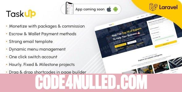 Taskup v1.4 - A Freelance and Service Finder Marketplace