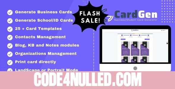 CardGen v3.6.4 - Business or ID Card Generator - nulled