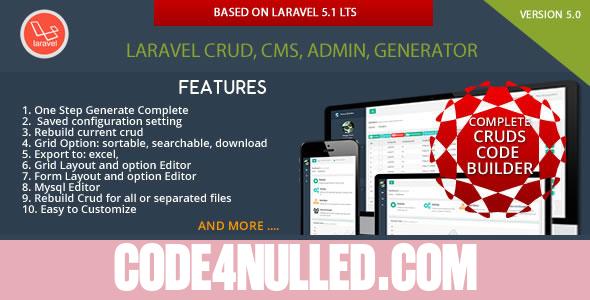 Laravel CRUD - CMS - Sximo 5 LTS