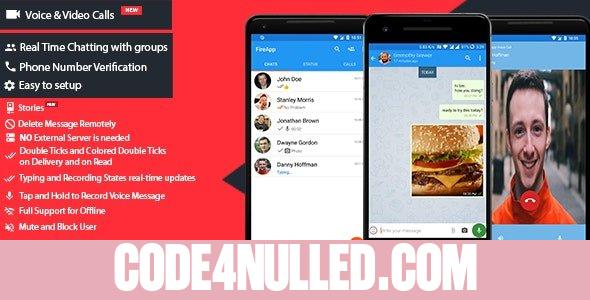 FireApp Chat v1.3.0.1 - Android Chatting App with Groups Inspired by WhatsApp