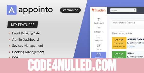 Appointo v2.1.3 - Booking Management System - nulled