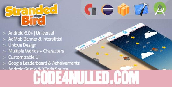 Stranded Bird v2 Admob + Multiple Worlds & Characters (Android + iOS + Buildbox Included)