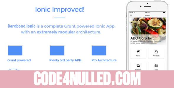 Barebone Ionic 2.24 - Full Application