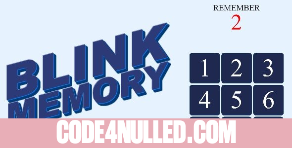 Blink Memory HTML5 Game v1.0