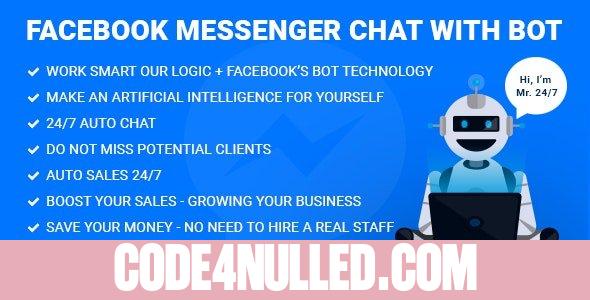 Facebook Messenger Chat with Bot v2.8