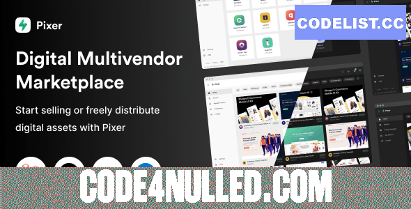 Pixer v1.0 - React Laravel Multivendor Digital Marketplace