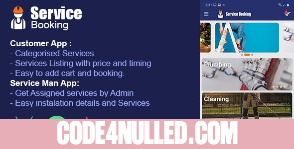 Service Booking Android app v1.0 - ServPro On demand Services