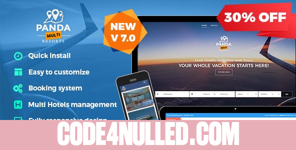 Panda Multi Resorts v7.0.6 - Booking CMS for Multi Hotels