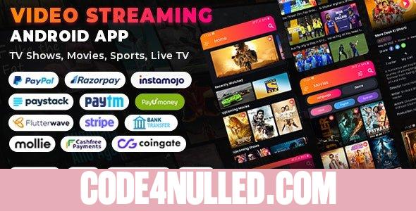 Video Streaming Android App (TV Shows, Movies, Sports, Videos Streaming, Live TV) v1.5