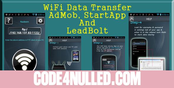 Wifi Data Transfer - AdMob, StartApp and LeadBolt