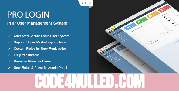 Pro Login v1.9.0 - Advanced Secure PHP User Management System