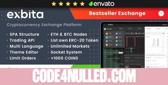 Exbita v2.2.2 - Cryptocurrency Exchange Script