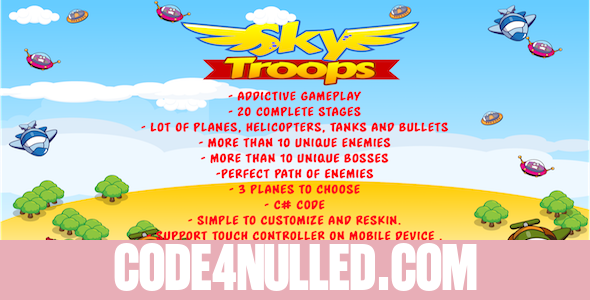 Sky Troops (Unity Portrait Plane Shooter)