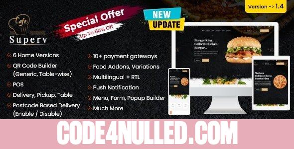 Superv v1.4 - Restaurant Website Management with QR Code Menu
