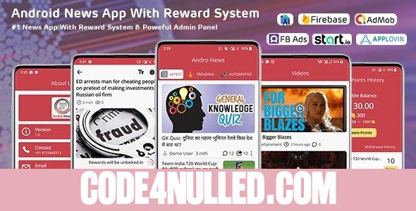 Andro News v1.0 - Android News App With Reward System