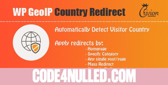 WP GeoIP Country Redirect v3.1