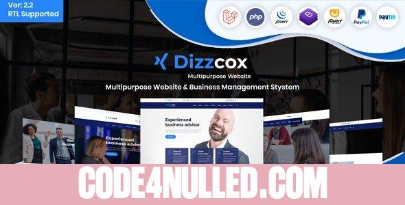 Dizzcox v2.2 - Multipurpose Website & Business Management System CMS