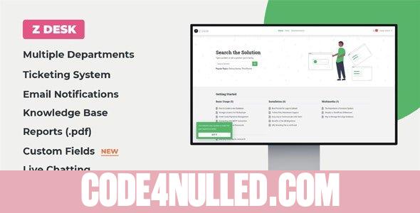Z Desk v1.5 - Support Tickets System with Knowledge Base and FAQs