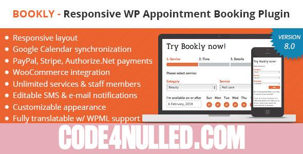 Bookly v8.0 - Responsive WordPress Booking and Scheduling Plugin